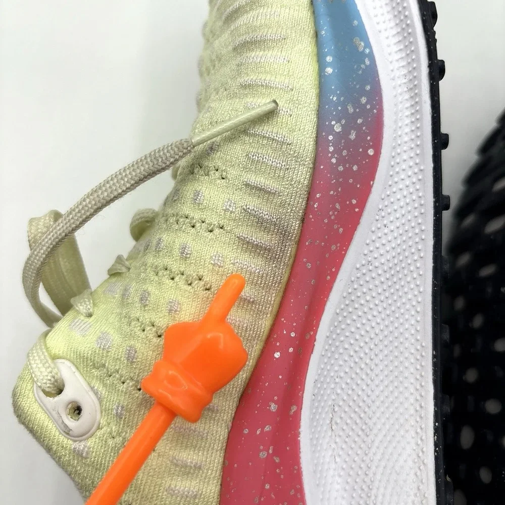 NIKE ReactX Infinity Run 4 Shoes Women's Size 7.5 Barely Volt Aquarius Blue